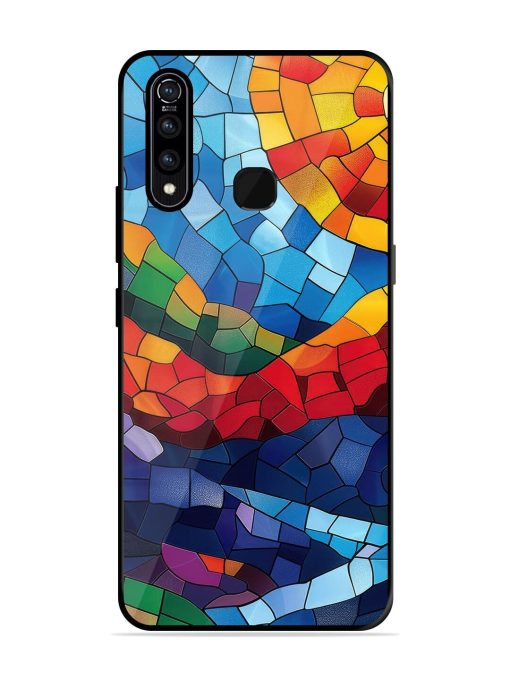 Mosaic Sunset Glossy Soft Edge Case for Vivo Z1 Pro