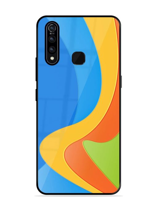 Curvy Color Cascade Glossy Soft Edge Case for Vivo Z1 Pro Chachhi