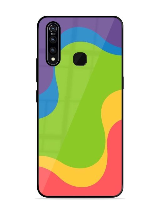 Wavy Rainbow Wonderland Glossy Soft Edge Case for Vivo Z1 Pro Chachhi