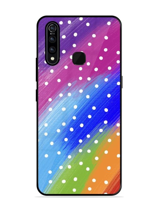 Rainbow Polka Dot Dream Glossy Soft Edge Case for Vivo Z1 Pro Chachhi