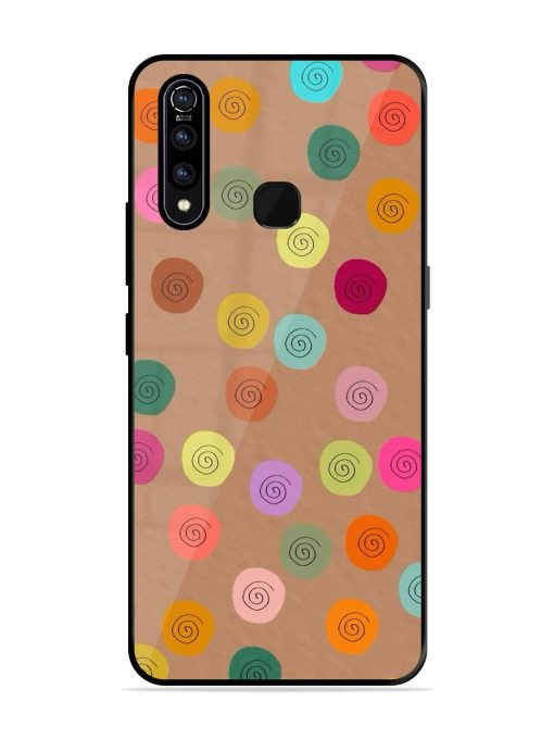 Swirly Dots On Kraft Glossy Soft Edge Case for Vivo Z1 Pro Chachhi