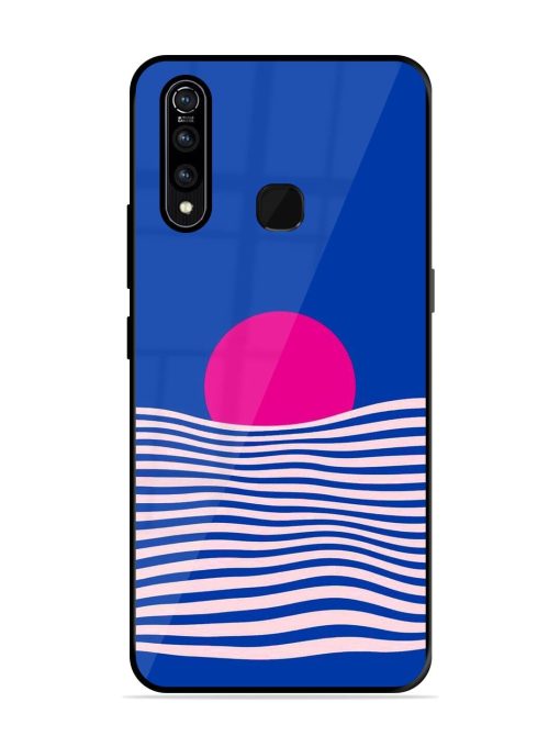 Pink Sunset Over Blue Waves Glossy Soft Edge Case for Vivo Z1 Pro Chachhi