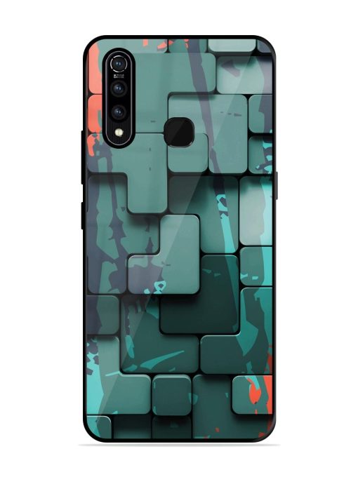 Abstract Geometric Mosaic Glossy Soft Edge Case for Vivo Z1 Pro Chachhi