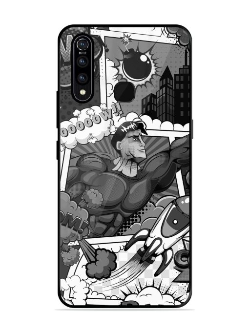 Comic Book Chaos Glossy Soft Edge Case for Vivo Z1 Pro Chachhi