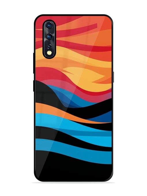 Blazing Currents Glossy Soft Edge Case for Vivo Z1X Chachhi