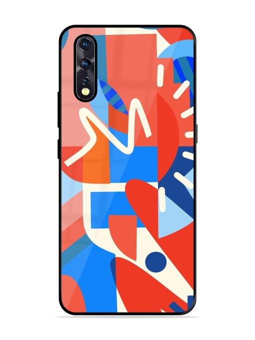 Abstract Harmony Glossy Soft Edge Case for Vivo Z1X