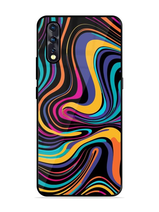 Psychedelic Swirl Glossy Soft Edge Case for Vivo Z1X Chachhi