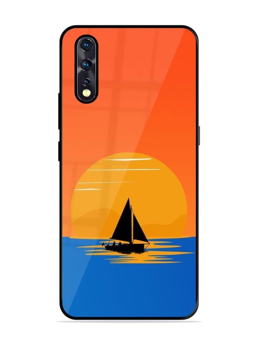 Sunset Sail Glossy Soft Edge Case for Vivo Z1X Chachhi