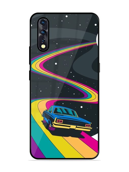 Rainbow Road Glossy Soft Edge Case for Vivo Z1X Chachhi