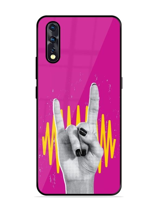 Rock Hand Glossy Soft Edge Case for Vivo Z1X Chachhi