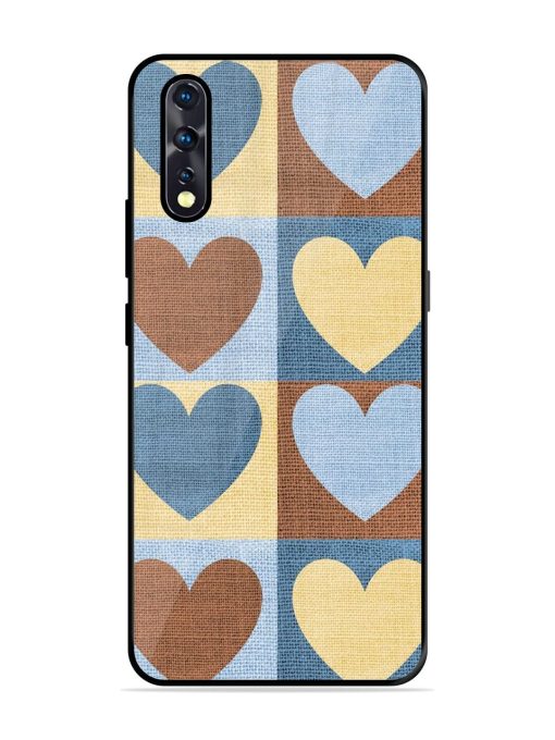 Hearts On Canvas Glossy Soft Edge Case for Vivo Z1X Chachhi