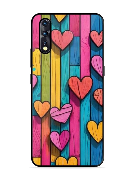 Rainbow Of Hearts Glossy Soft Edge Case for Vivo Z1X Chachhi