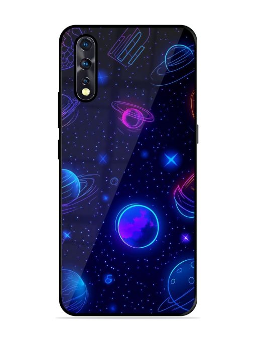 Neon Cosmos Glossy Soft Edge Case for Vivo Z1X Chachhi