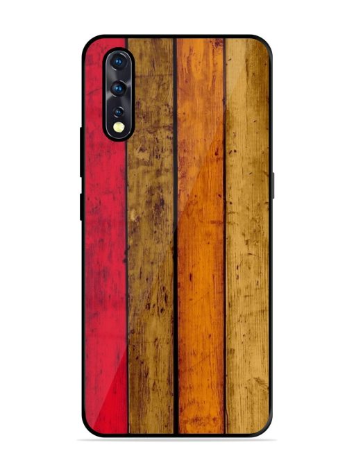 Colorful Woodgrain Glossy Soft Edge Case for Vivo Z1X Chachhi