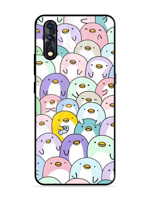 Penguin Party Glossy Soft Edge Case for Vivo Z1X Chachhi