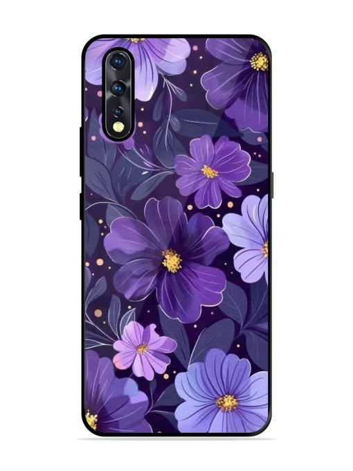 Purple Paradise Glossy Soft Edge Case for Vivo Z1X Chachhi