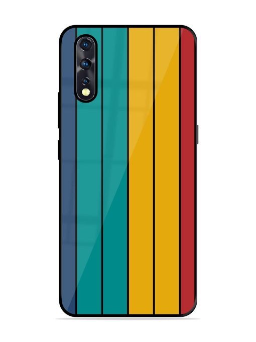 Retro Stripes Glossy Soft Edge Case for Vivo Z1X Chachhi