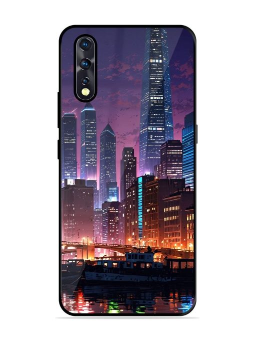 Neon Nightscape Glossy Soft Edge Case for Vivo Z1X Chachhi