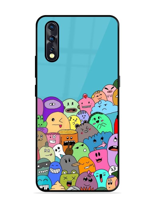 Monster Mash Glossy Soft Edge Case for Vivo Z1X Chachhi