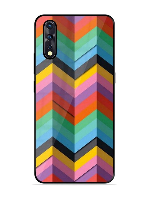 Colorful Zigzag Glossy Soft Edge Case for Vivo Z1X Chachhi