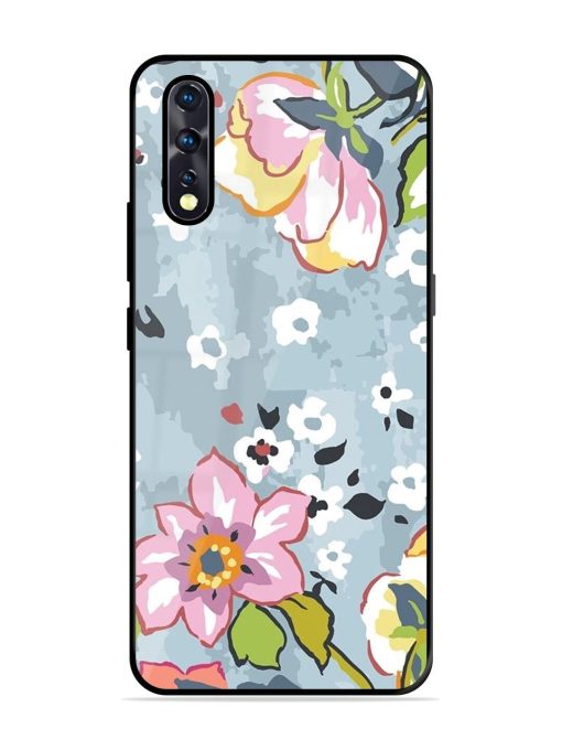 Floral Fantasy Glossy Soft Edge Case for Vivo Z1X Chachhi