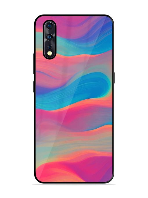 Wavy Wonder Glossy Soft Edge Case for Vivo Z1X Chachhi