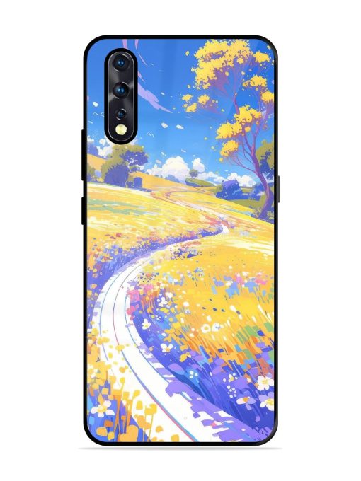 Vibrant Spring Meadow Glossy Soft Edge Case for Vivo Z1X Chachhi