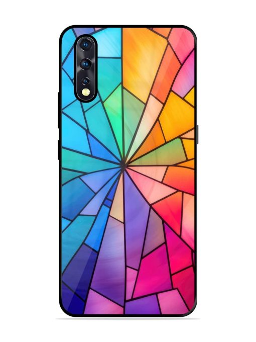 Stained Glass Kaleidoscope Of Colors Glossy Soft Edge Case for Vivo Z1X Chachhi