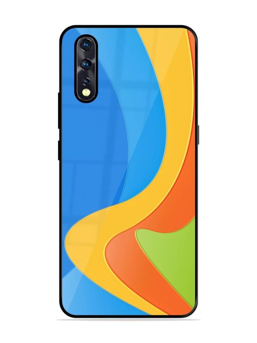 Curvy Color Cascade Glossy Soft Edge Case for Vivo Z1X Chachhi