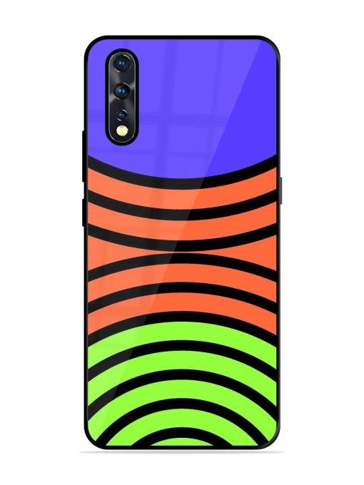 Psychedelic Stripe Symphony Glossy Soft Edge Case for Vivo Z1X Chachhi