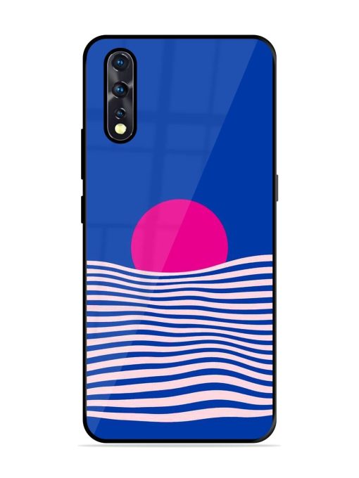 Pink Sunset Over Blue Waves Glossy Soft Edge Case for Vivo Z1X Chachhi