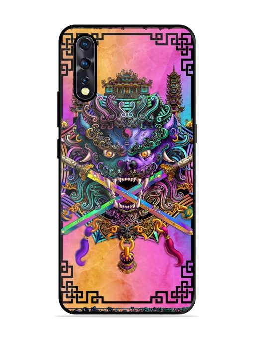 Psychedelic Fu Dog Tapestry Glossy Soft Edge Case for Vivo Z1X Chachhi