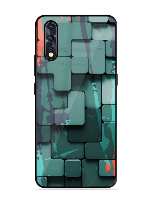 Abstract Geometric Mosaic Glossy Soft Edge Case for Vivo Z1X Chachhi