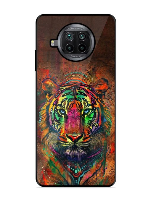 Cosmic Tiger Glossy Soft Edge Case for Xiaomi Mi 10I (5G) Chachhi