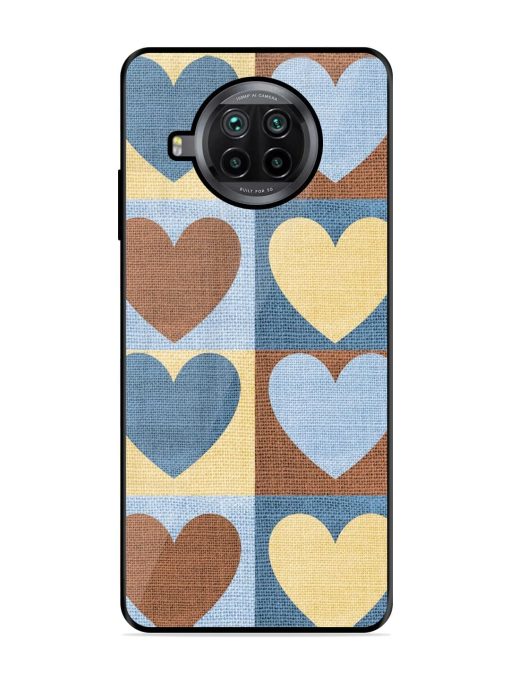 Hearts On Canvas Glossy Soft Edge Case for Xiaomi Mi 10I (5G)