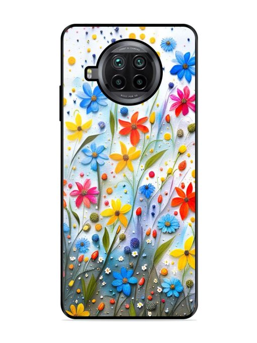 Vibrant Floral Glossy Soft Edge Case for Xiaomi Mi 10I (5G)