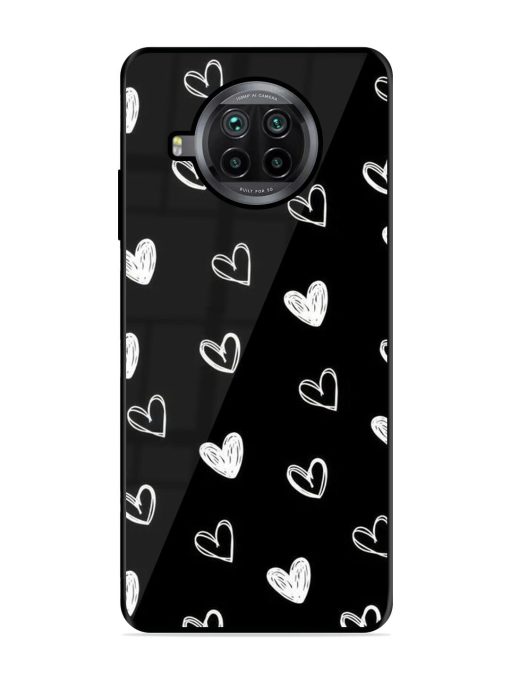 Scattered Hearts Glossy Soft Edge Case for Xiaomi Mi 10I (5G) Chachhi