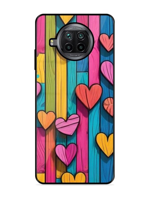 Rainbow Of Hearts Glossy Soft Edge Case for Xiaomi Mi 10I (5G) Chachhi