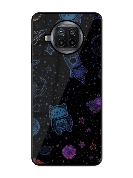 Cosmic Cat Chaos Glossy Soft Edge Case for Xiaomi Mi 10I (5G) Chachhi