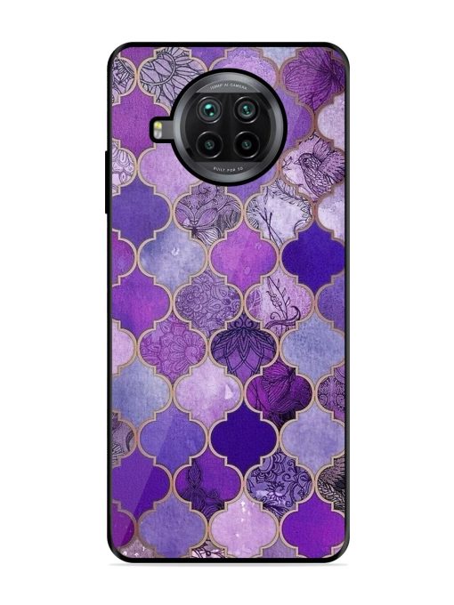 Purple Mosaic Magic Glossy Soft Edge Case for Xiaomi Mi 10I (5G) Chachhi