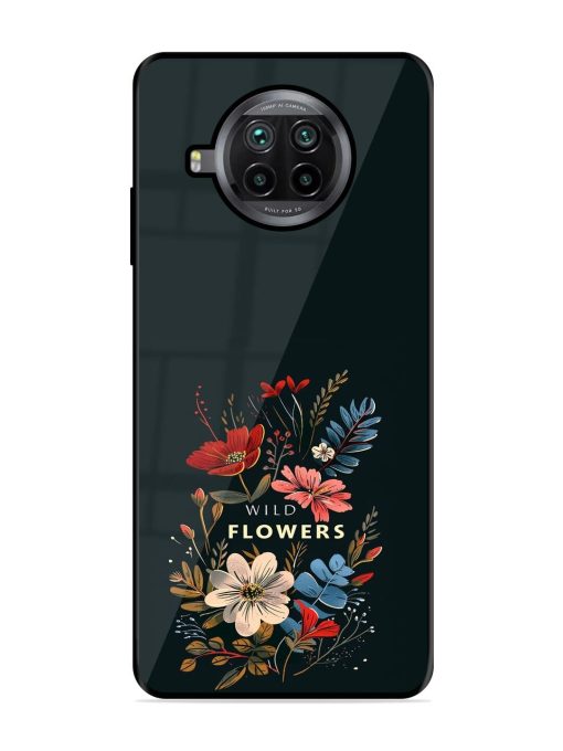 Dark Floral Glossy Soft Edge Case for Xiaomi Mi 10I (5G)