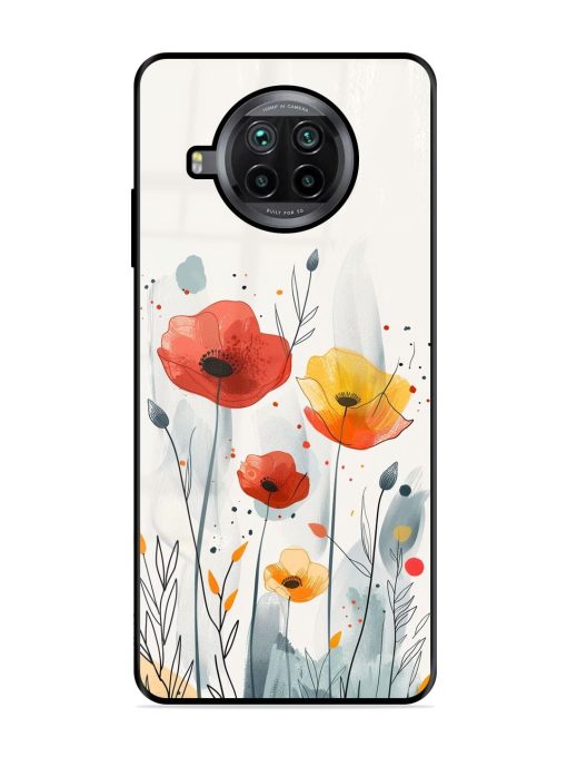 Poppy Fields Glossy Soft Edge Case for Xiaomi Mi 10I (5G) Chachhi