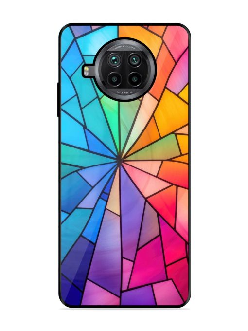 Stained Glass Kaleidoscope Of Colors Glossy Soft Edge Case for Xiaomi Mi 10I (5G)