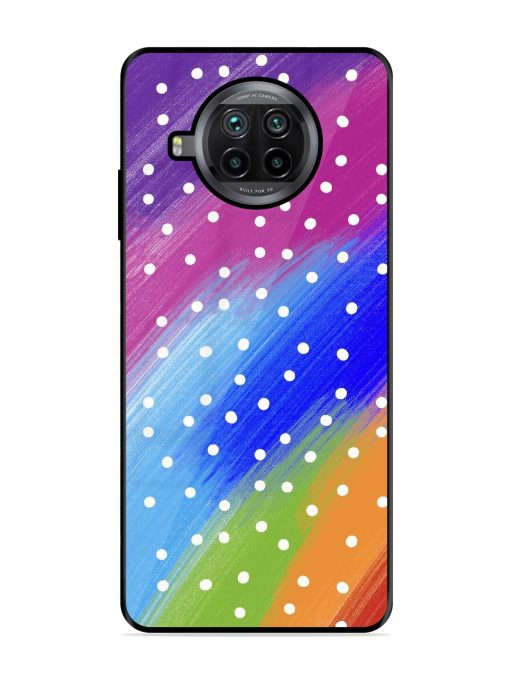 Rainbow Polka Dot Dream Glossy Soft Edge Case for Xiaomi Mi 10I (5G) Chachhi