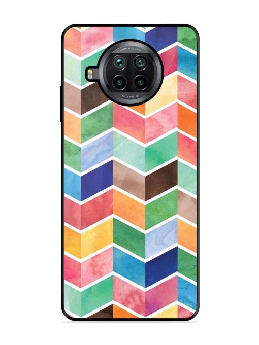 Watercolor Chevron Whimsy Glossy Soft Edge Case for Xiaomi Mi 10I (5G) Chachhi