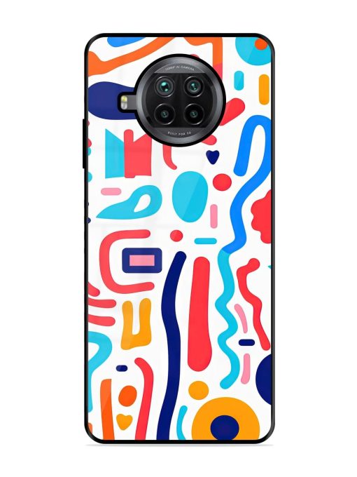 Whimsical Doodle Chaos Glossy Soft Edge Case for Xiaomi Mi 10I (5G) Chachhi