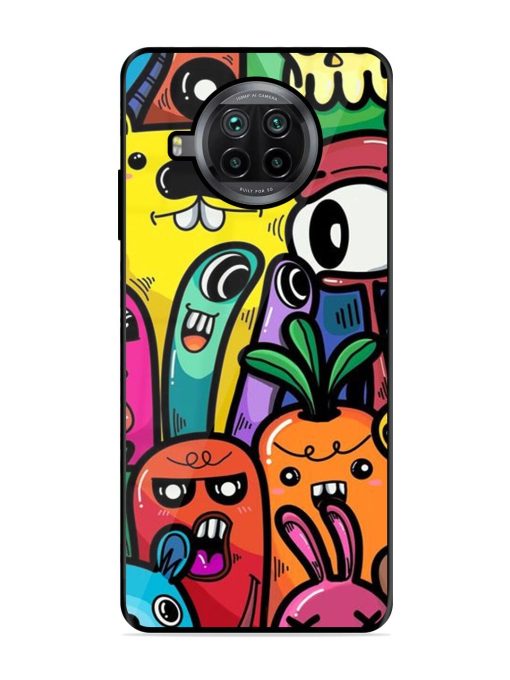 Whimsical Doodle Chaos Glossy Soft Edge Case for Xiaomi Mi 10I (5G) Chachhi