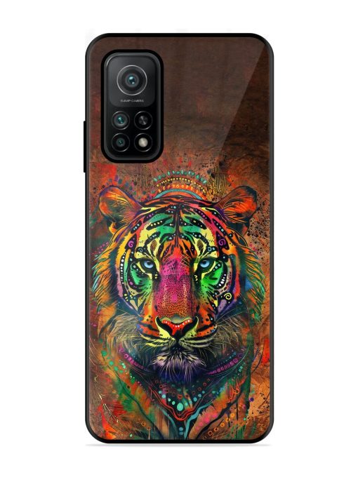 Cosmic Tiger Glossy Soft Edge Case for Xiaomi Mi 10T (5G) Chachhi