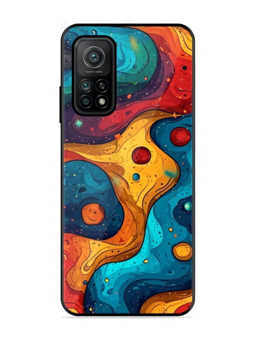 Cosmic Swirl Glossy Soft Edge Case for Xiaomi Mi 10T (5G) Chachhi