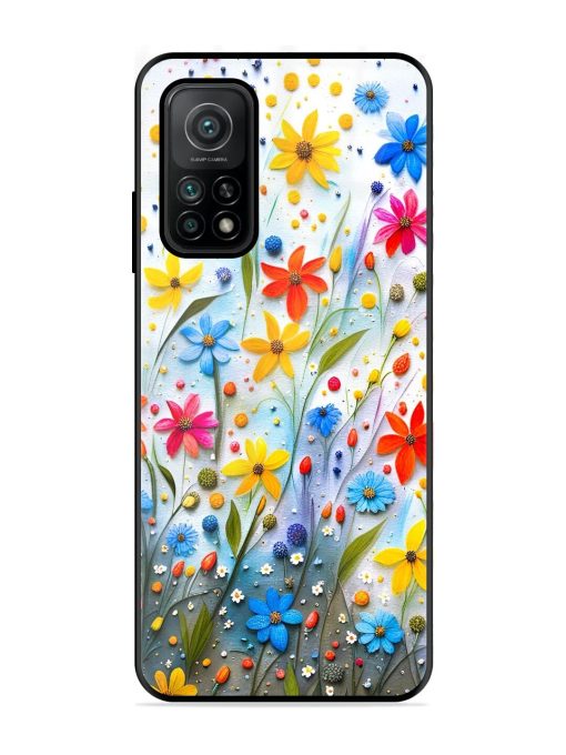 Vibrant Floral Glossy Soft Edge Case for Xiaomi Mi 10T (5G) Chachhi